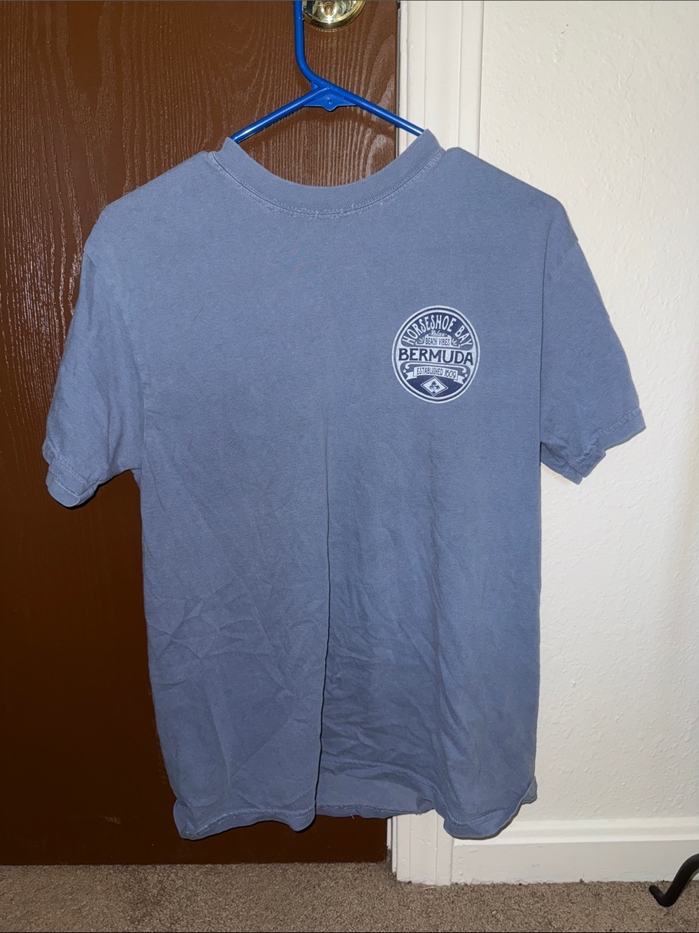 Comfort Colors Blue Bermuda Graphic Crew Tee